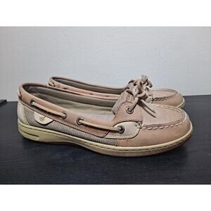 Sperry Women's 8M Top-Sider Angelfish Boat Shoes Casual Tan Slip-On